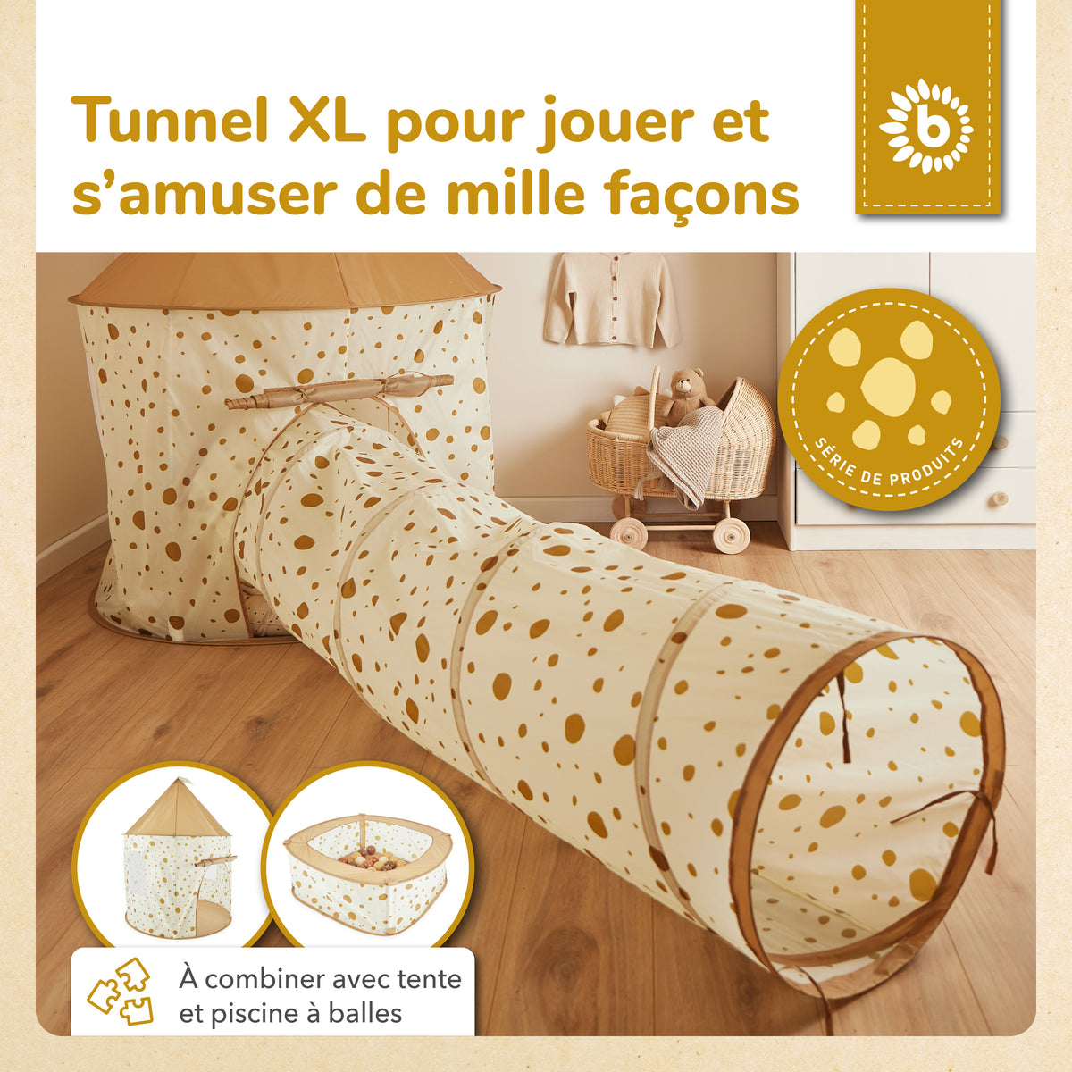 Pop up Spieltunnel Dots - FR Infographic