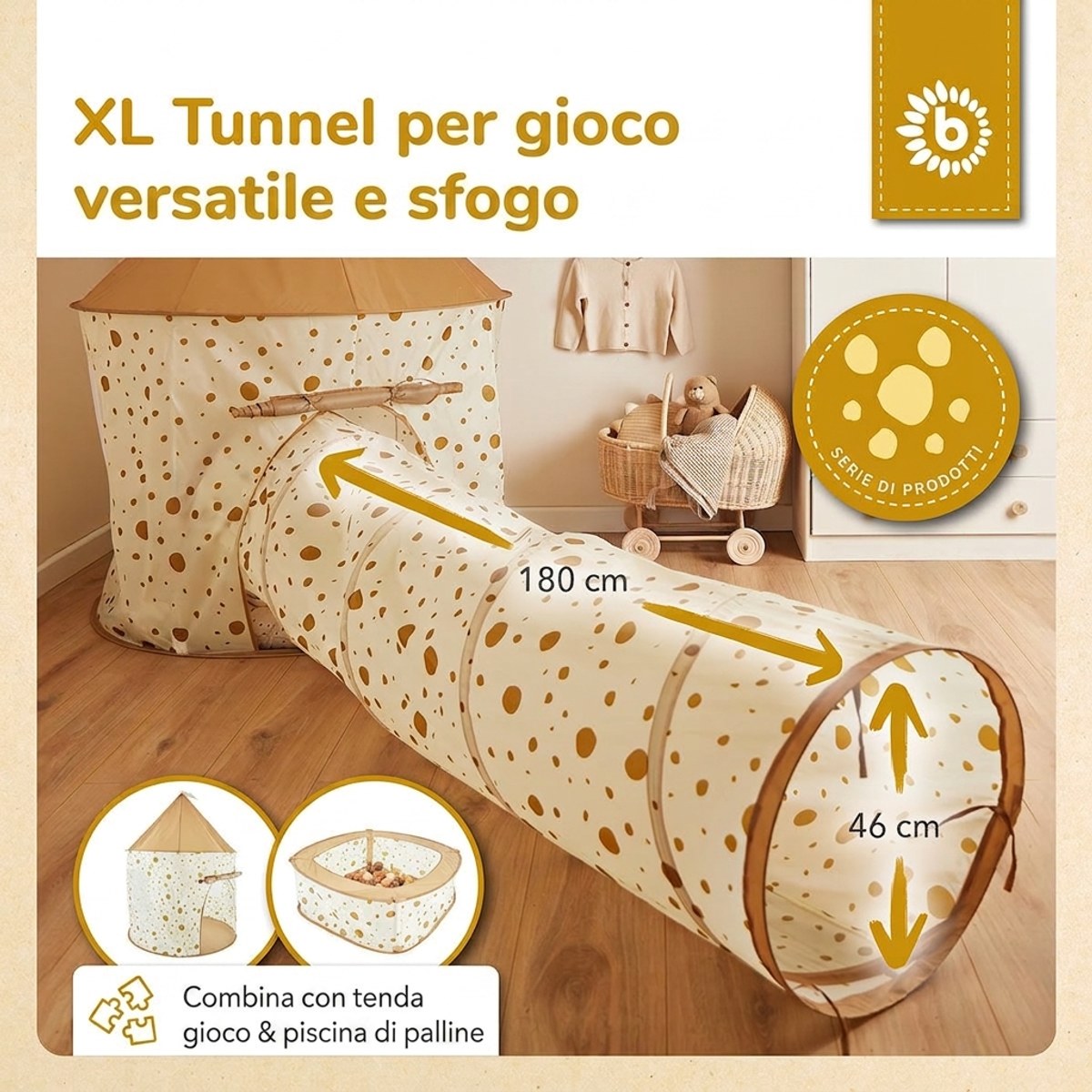 Pop up Spieltunnel Dots - IT Infographic