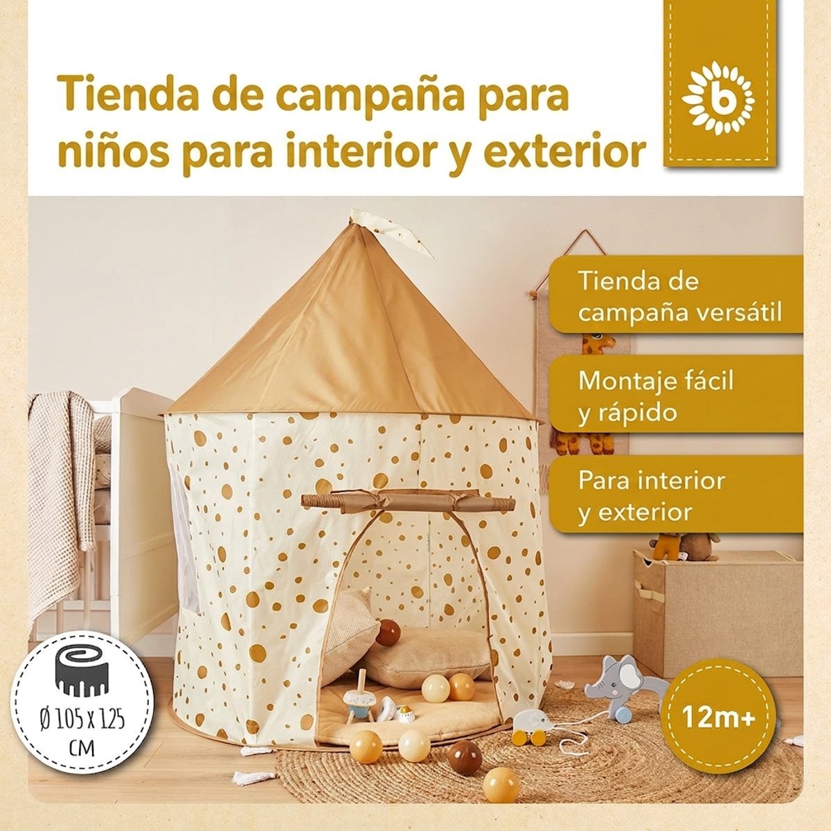 Pop up Spielzelt Dots - ES Infographic