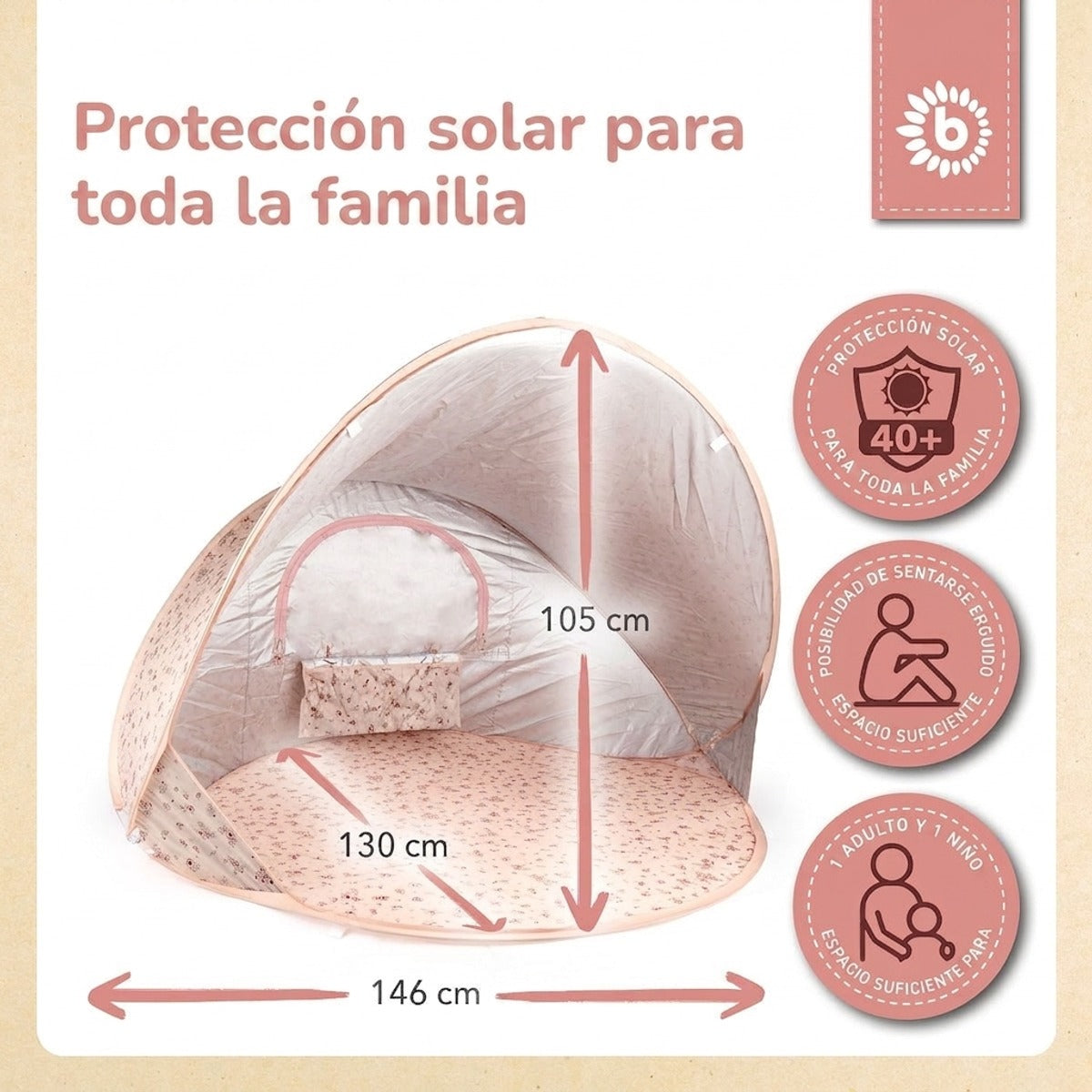 POP UP STRANDMUSCHEL DREAMY FLOWERS - ES Infographic