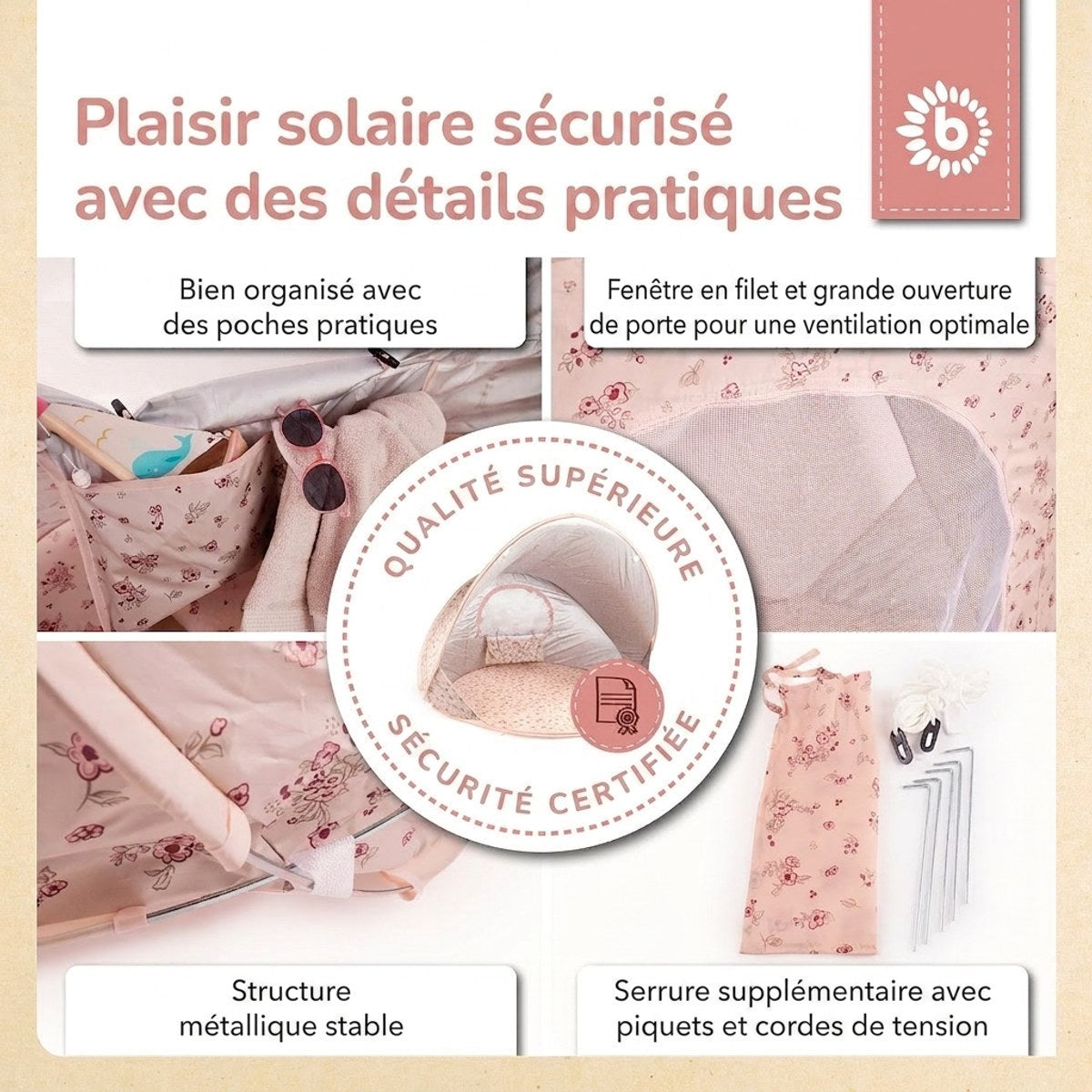 POP UP STRANDMUSCHEL DREAMY FLOWERS - FR Infographic