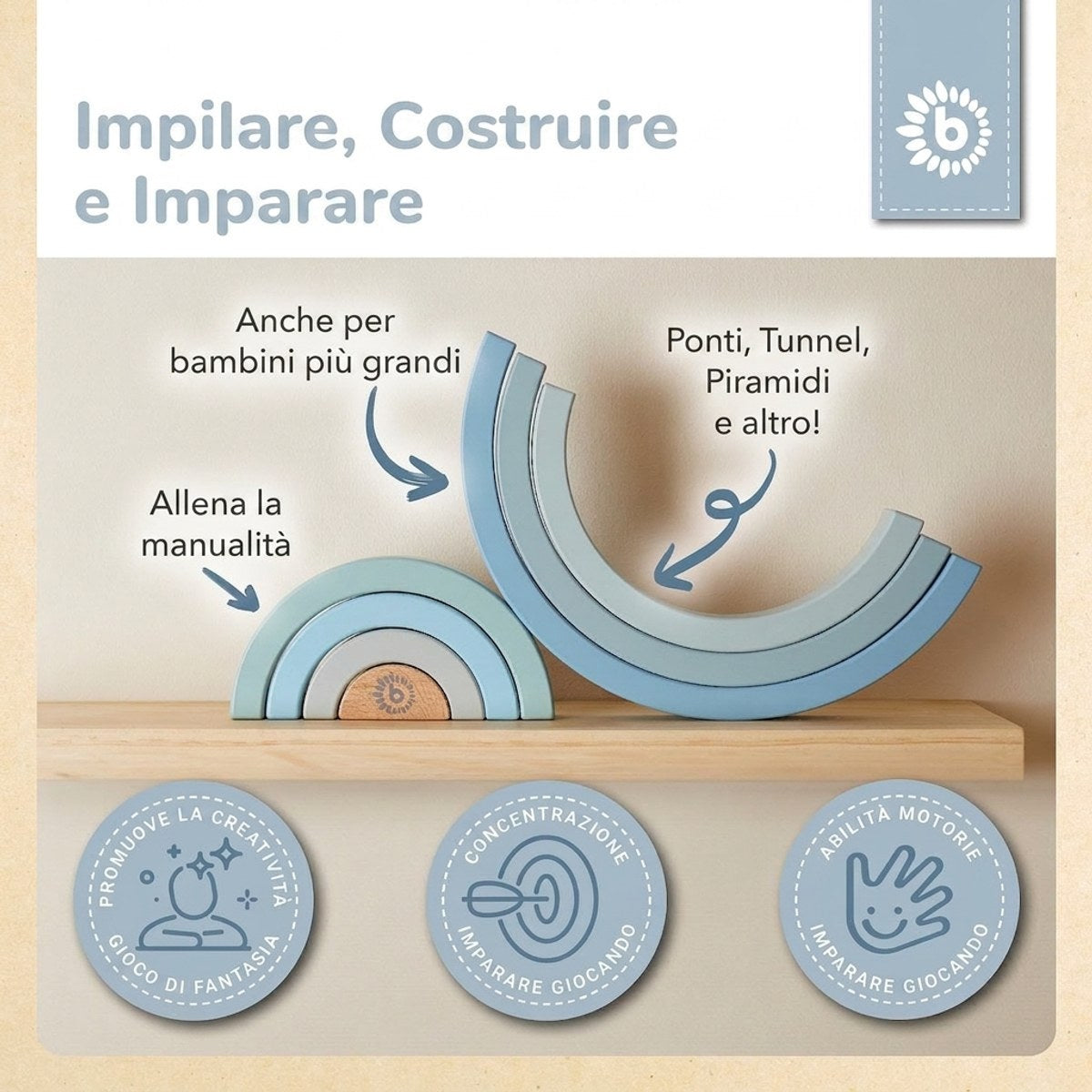 Regenbogen blau FSC® - IT Infographic