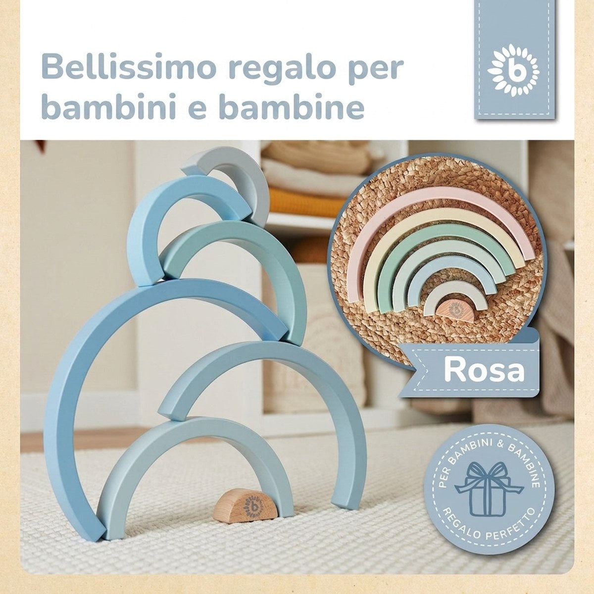 Regenbogen blau FSC® - IT Infographic
