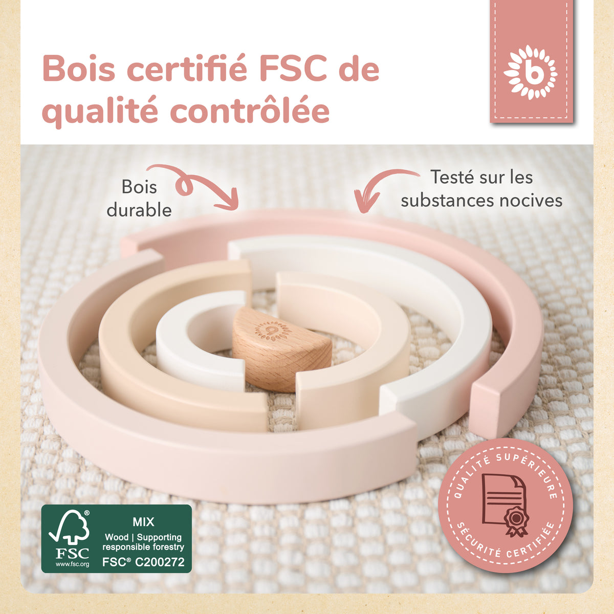 Regenbogen Reh Ella FSC® - FR Infographic