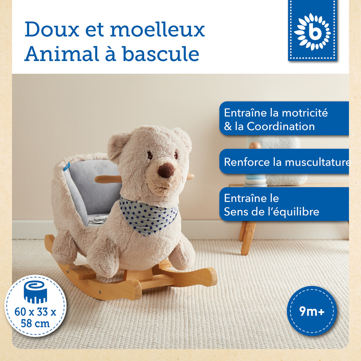 Schaukel Bär creme - FR Infographic