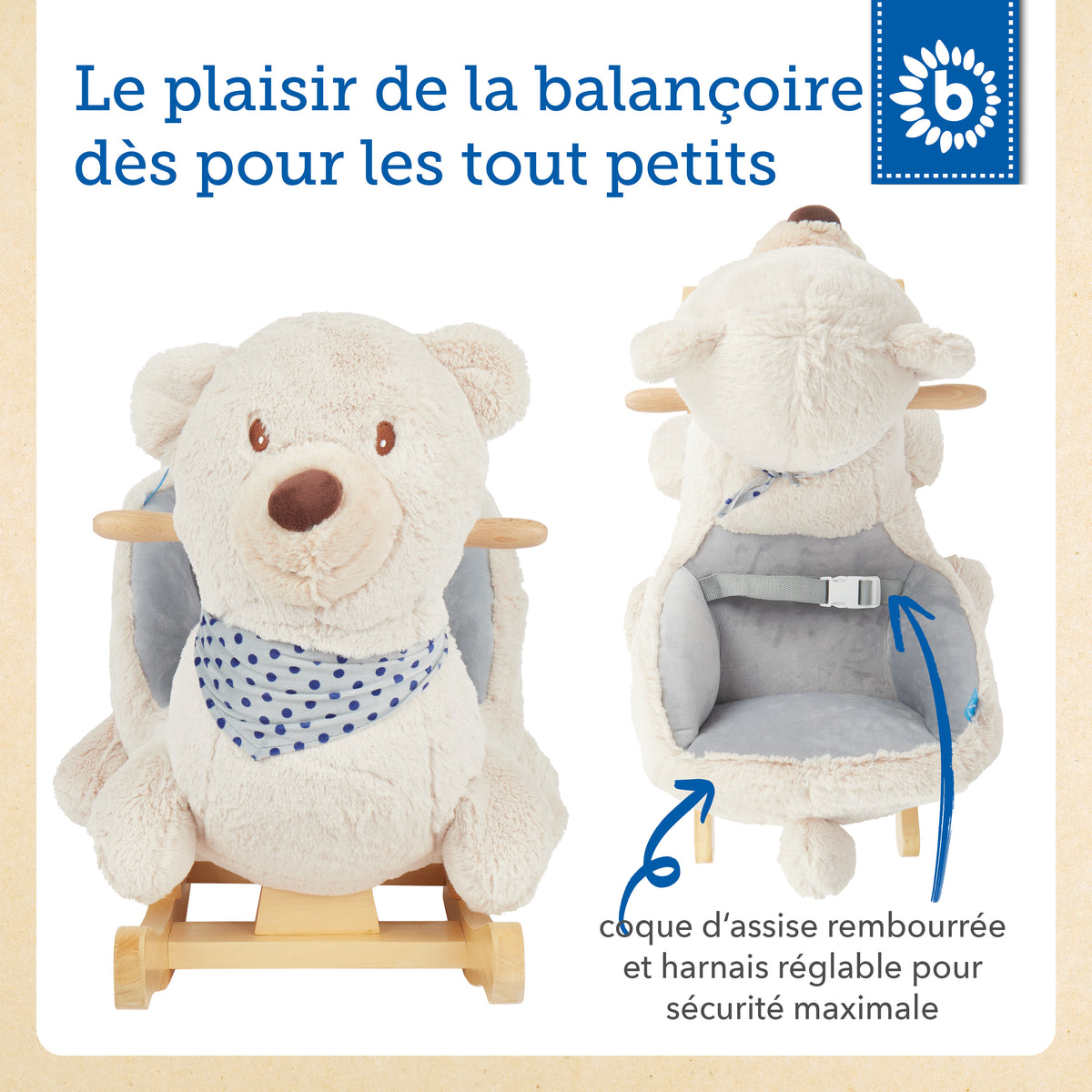 Schaukel Bär creme - FR Infographic
