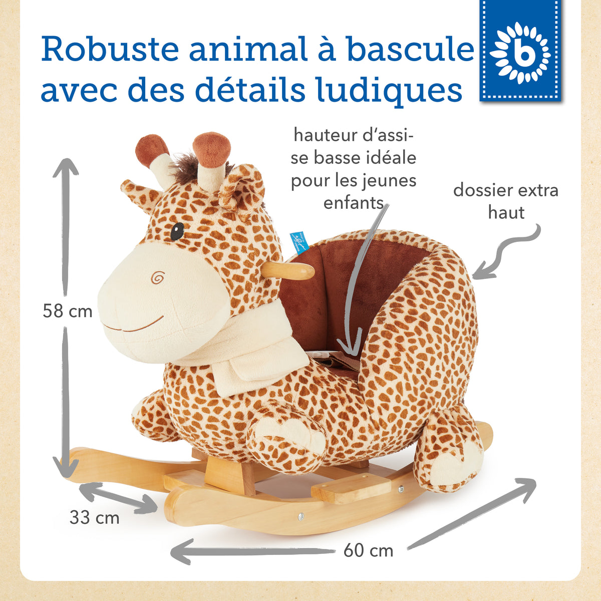 Schaukel Giraffe - FR Infographic