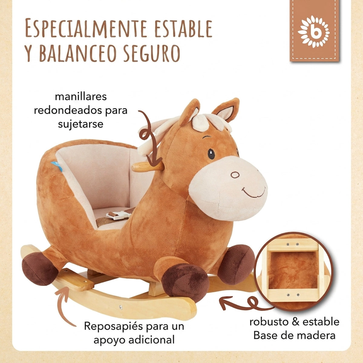Schaukeltier Baby Pferd Calimero - ES Infographic