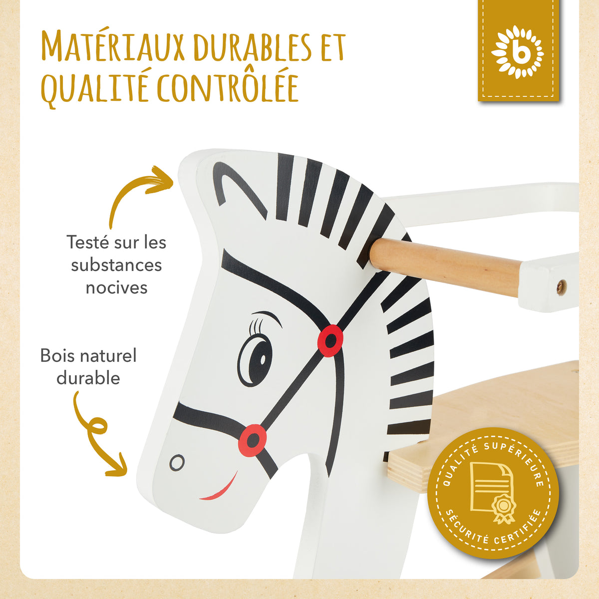 Schaukelpferd Holz - FR Infographic