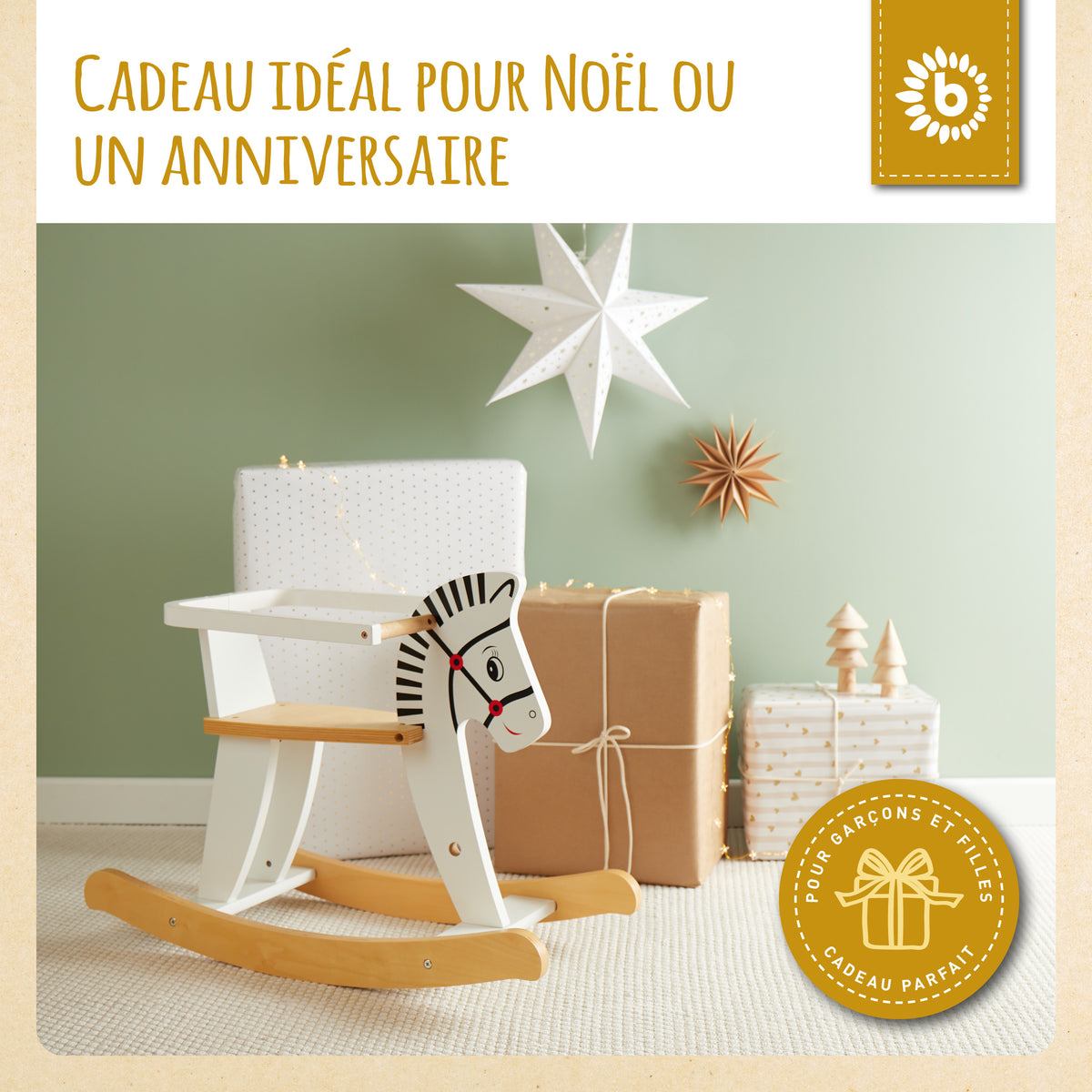 Schaukelpferd Holz - FR Infographic