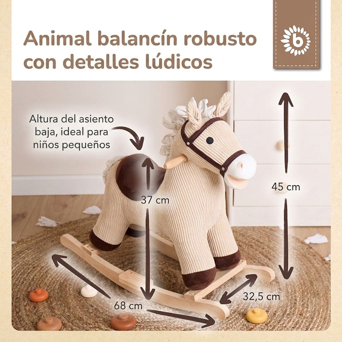 Schaukelpferd Lucky - ES Infographic