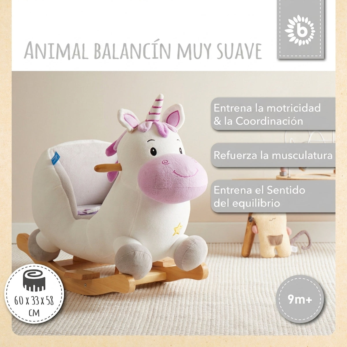 Schaukeltier Baby Einhorn Hörnchen - ES Infographic