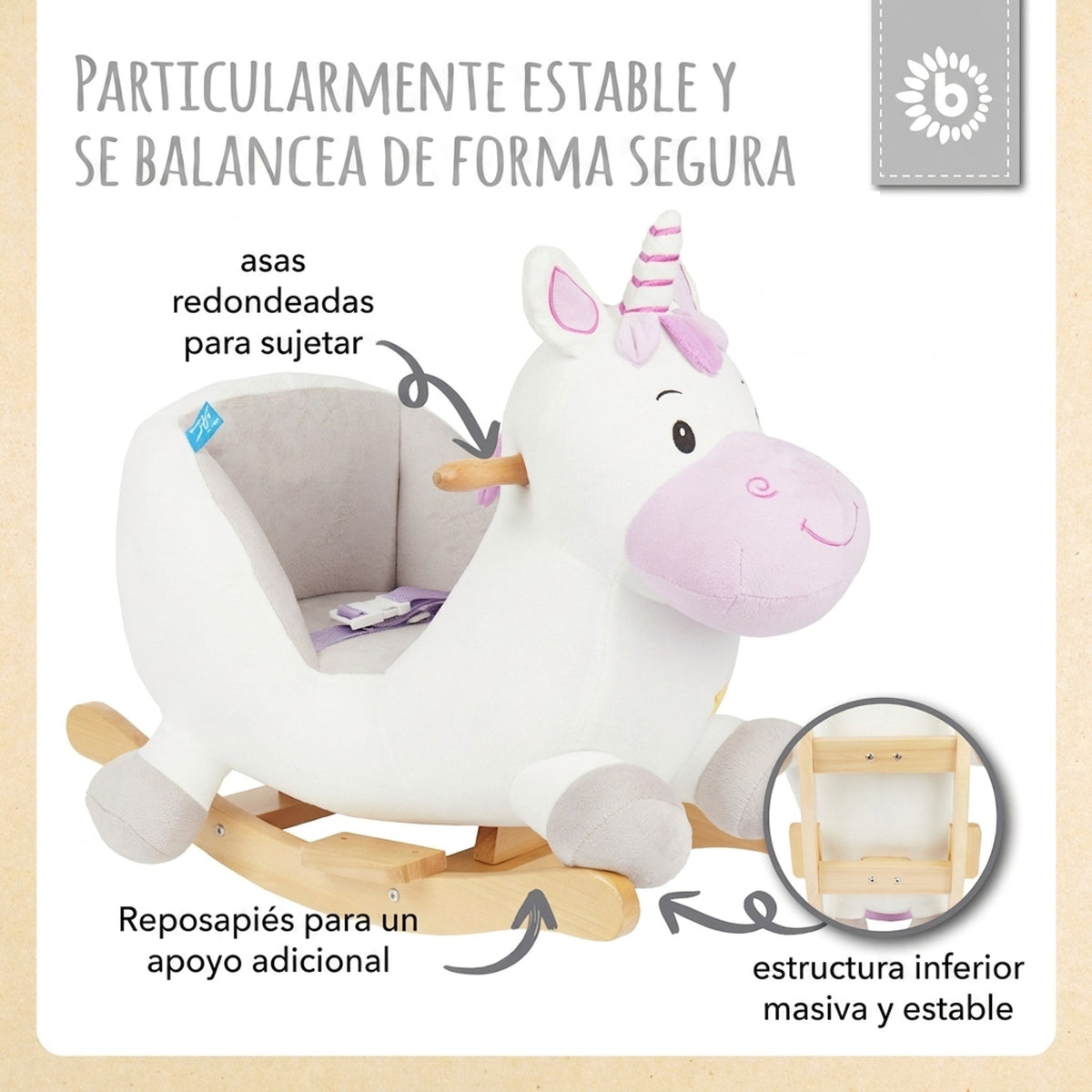 Schaukeltier Baby Einhorn Hörnchen - ES Infographic