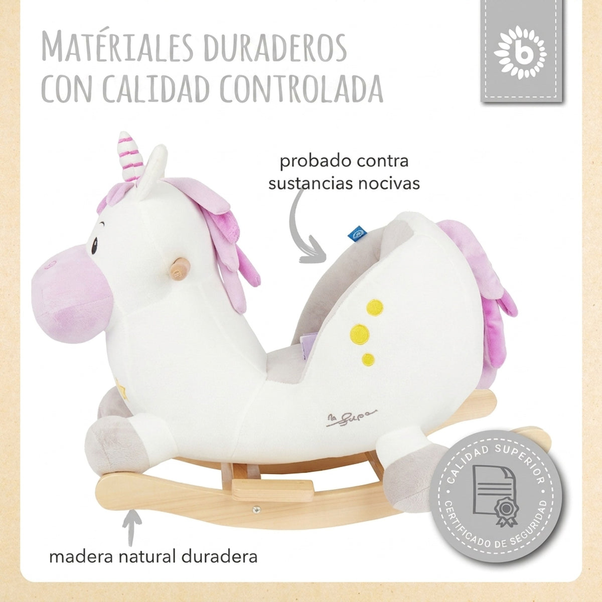 Schaukeltier Baby Einhorn Hörnchen - ES Infographic