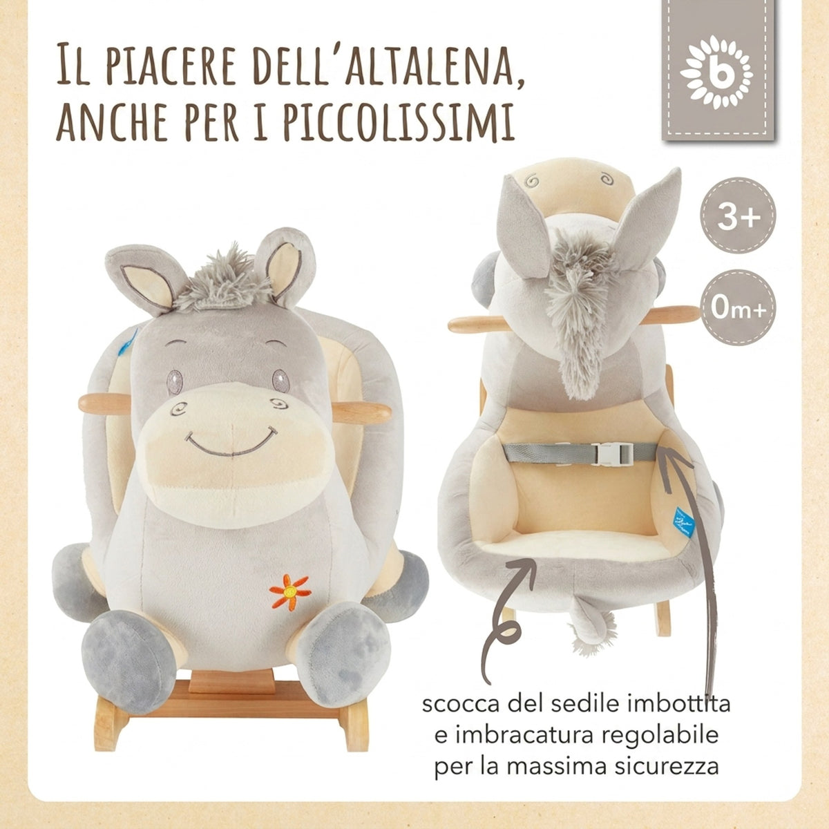 Schaukeltier Baby Esel Fips - IT Infographic
