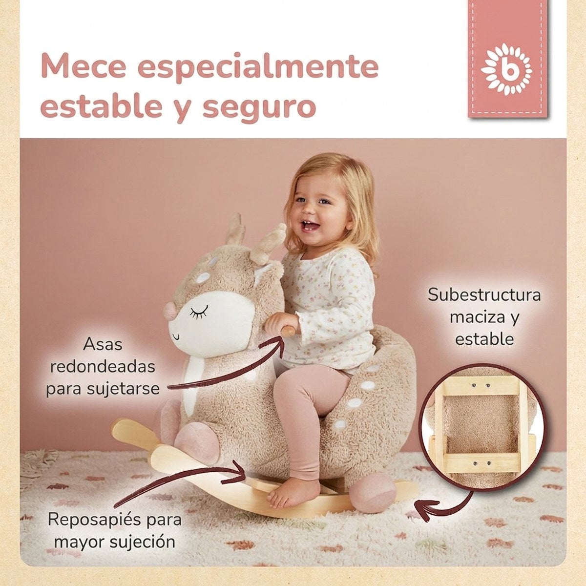 Schaukeltier Baby Reh Ella - ES Infographic