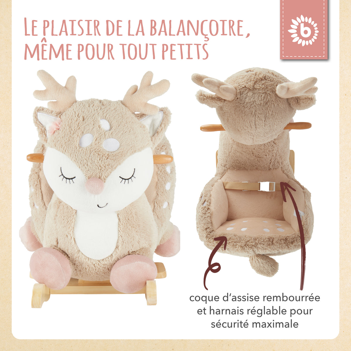 Schaukeltier Baby Reh Ella - FR Infographic