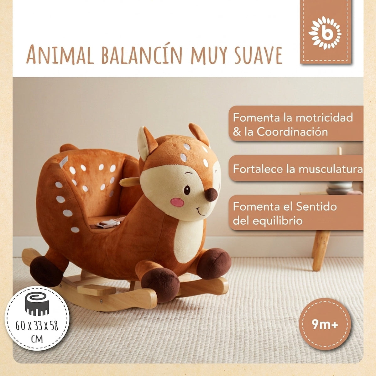 Schaukeltier Baby Reh Lia - ES Infographic