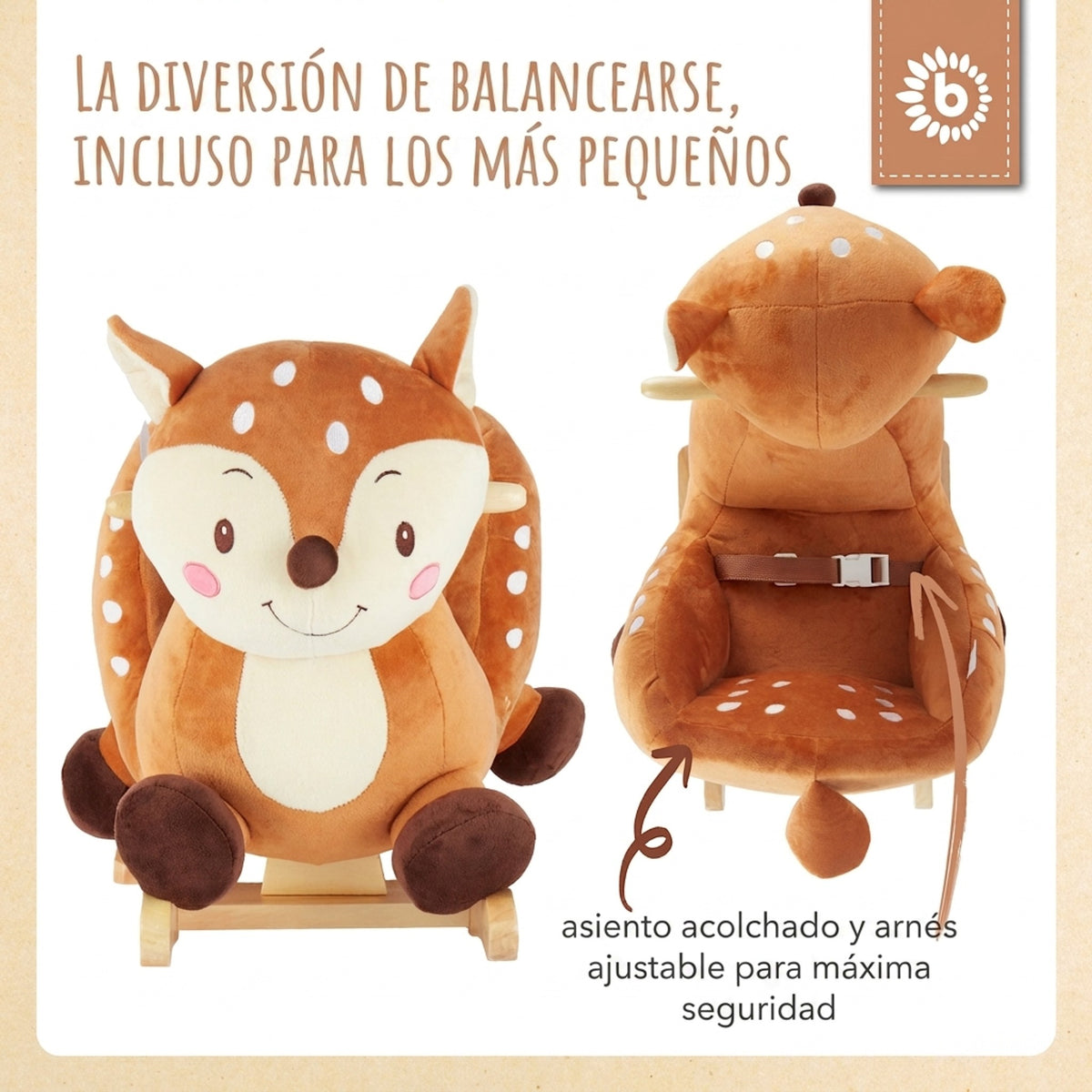 Schaukeltier Baby Reh Lia - ES Infographic