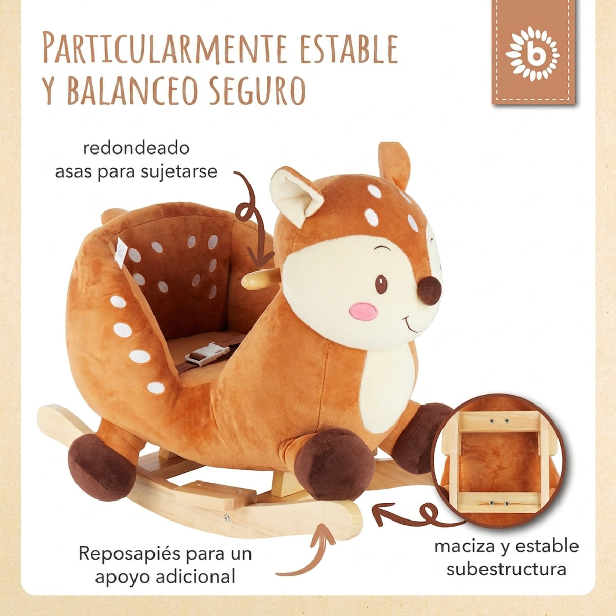 Schaukeltier Baby Reh Lia - ES Infographic