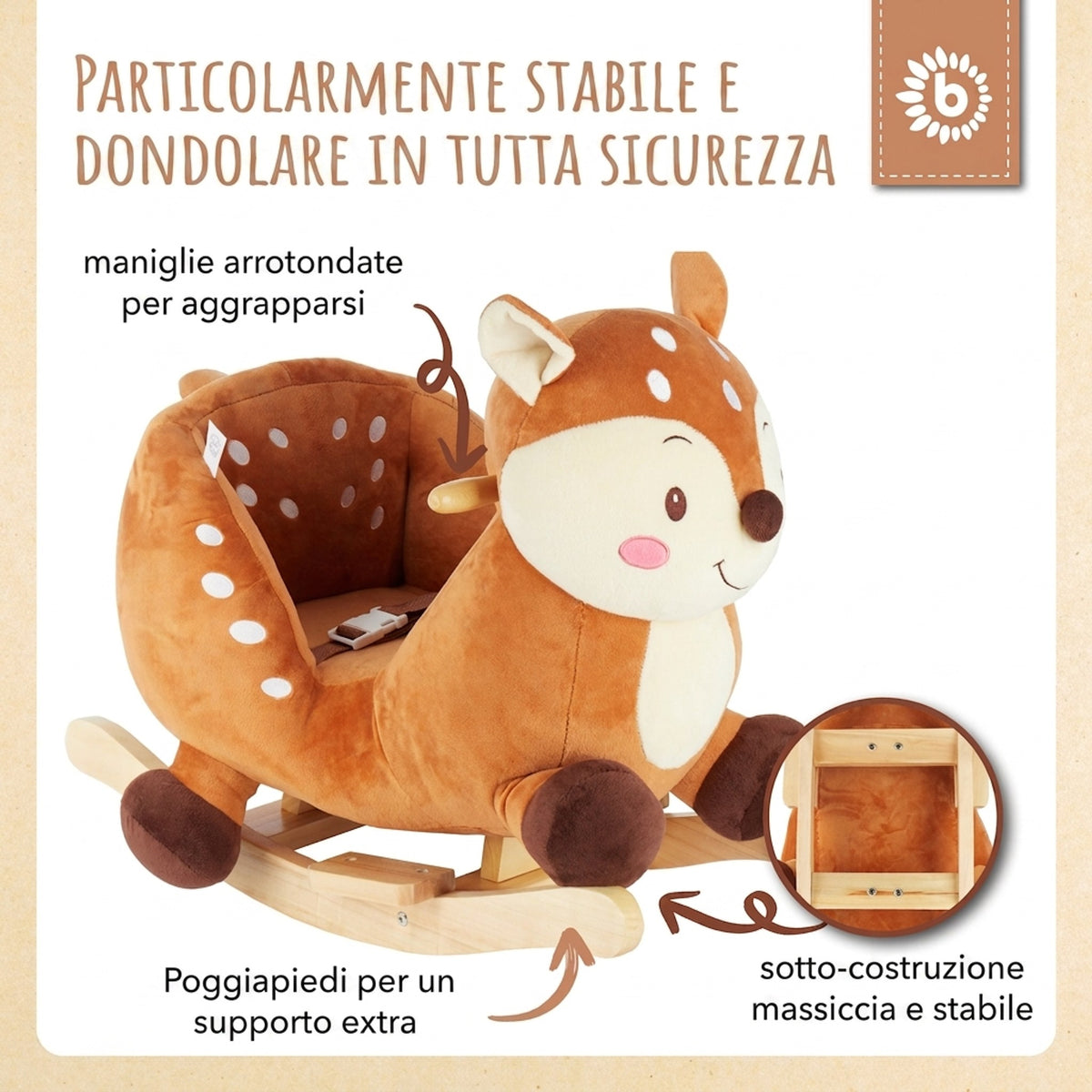 Schaukeltier Baby Reh Lia - IT Infographic