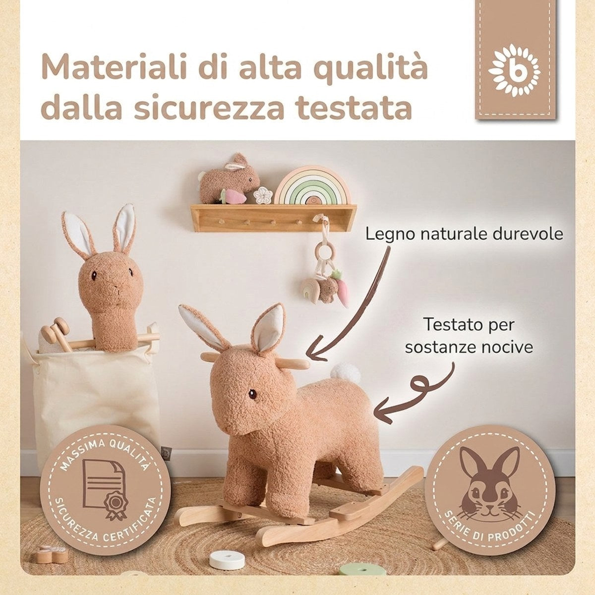 Schaukeltier Hase Fine - IT Infographic