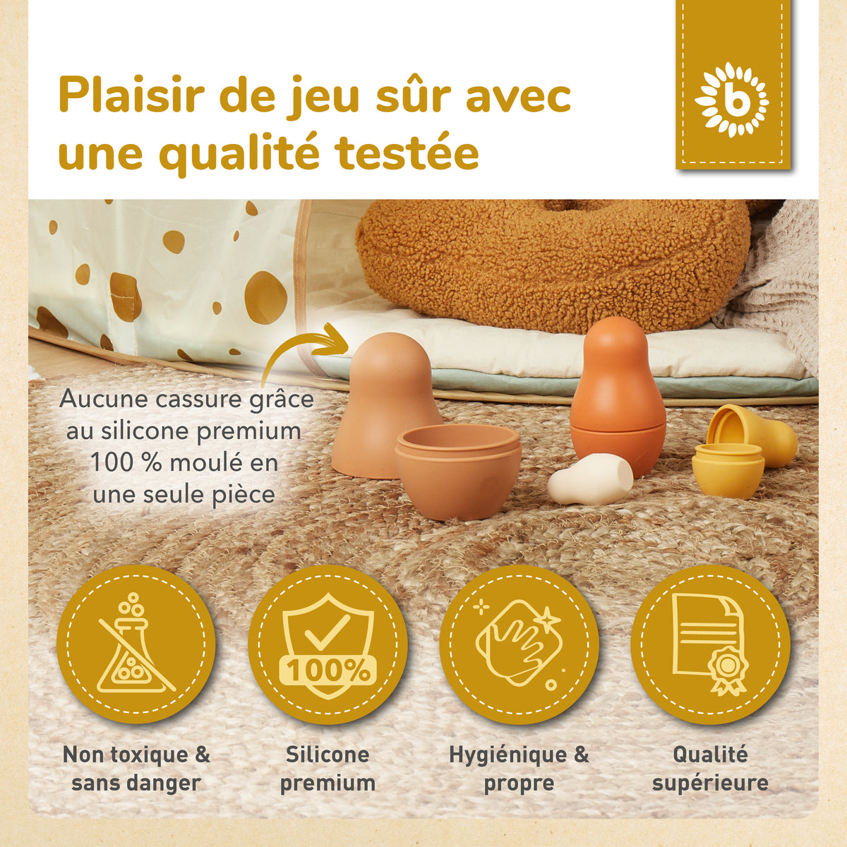 Silikon Matroschka Chocolate Bliss - FR Infographic