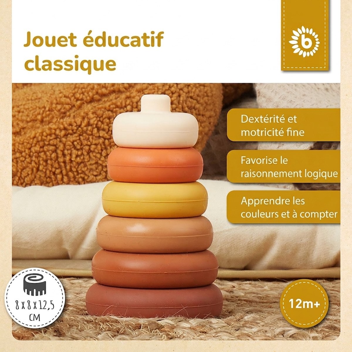 Silikon Stapelturm Chocolate Bliss - FR Infographic