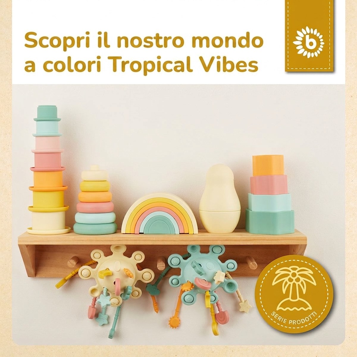Silikon Stapelturm Tropical Vibes - IT Infographic