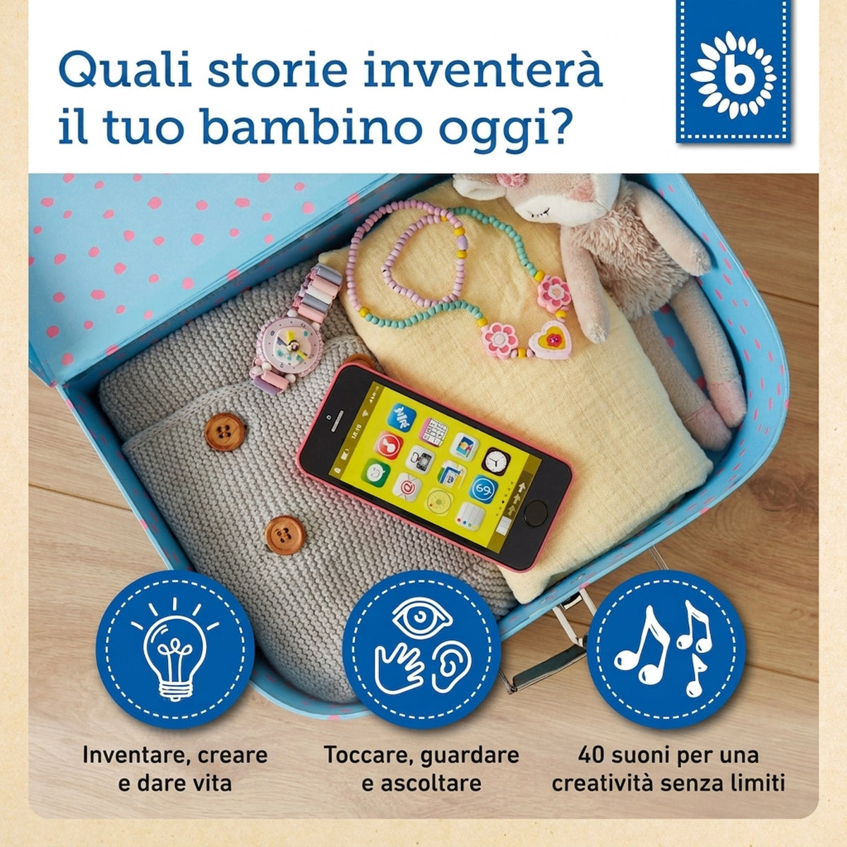 Smartphone rosa mit Licht/Sound - IT Infographic