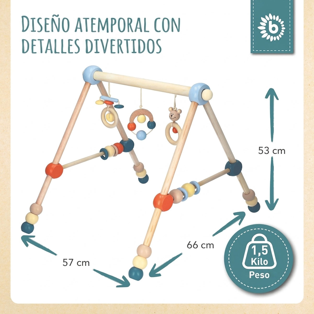 Spielbogen Bär höhenverstellbar - ES Infographic
