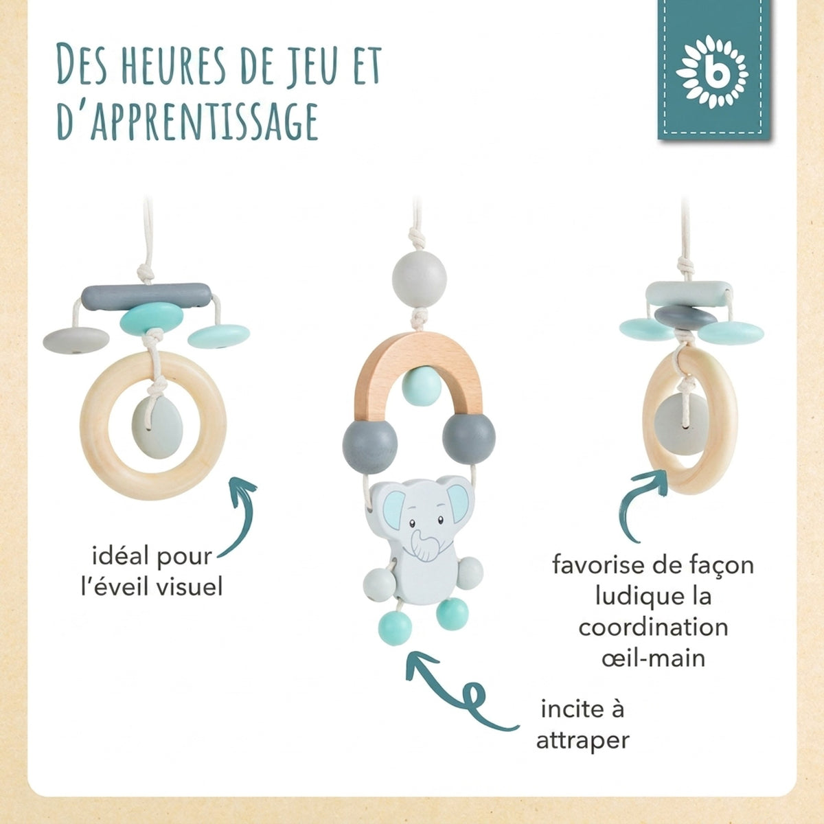 Spielbogen Elefant - FR Infographic
