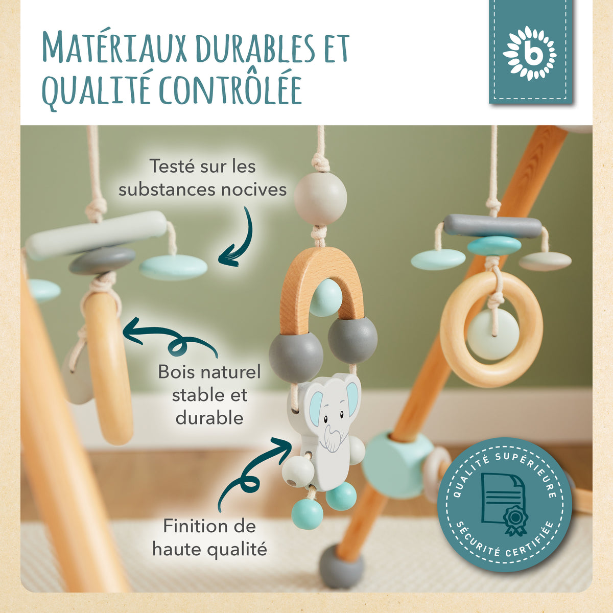 Spielbogen Elefant - FR Infographic