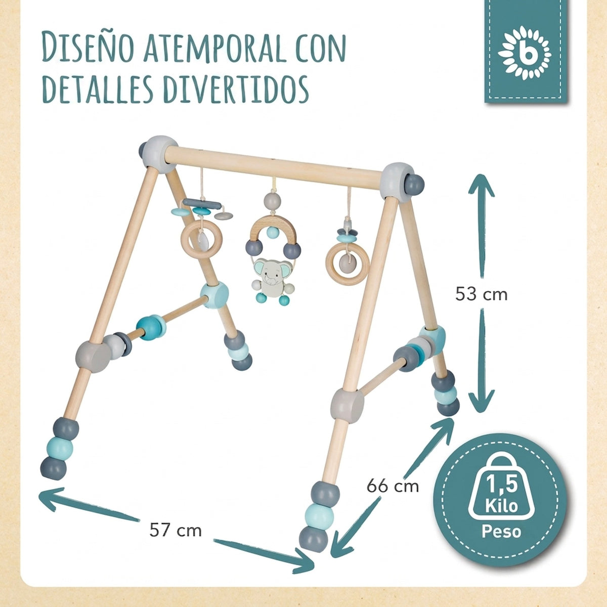 Spielbogen Elefant höhenverstellbar - ES Infographic