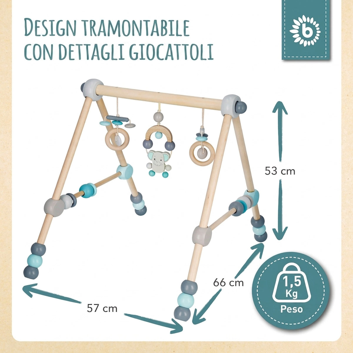 Spielbogen Elefant höhenverstellbar - IT Infographic