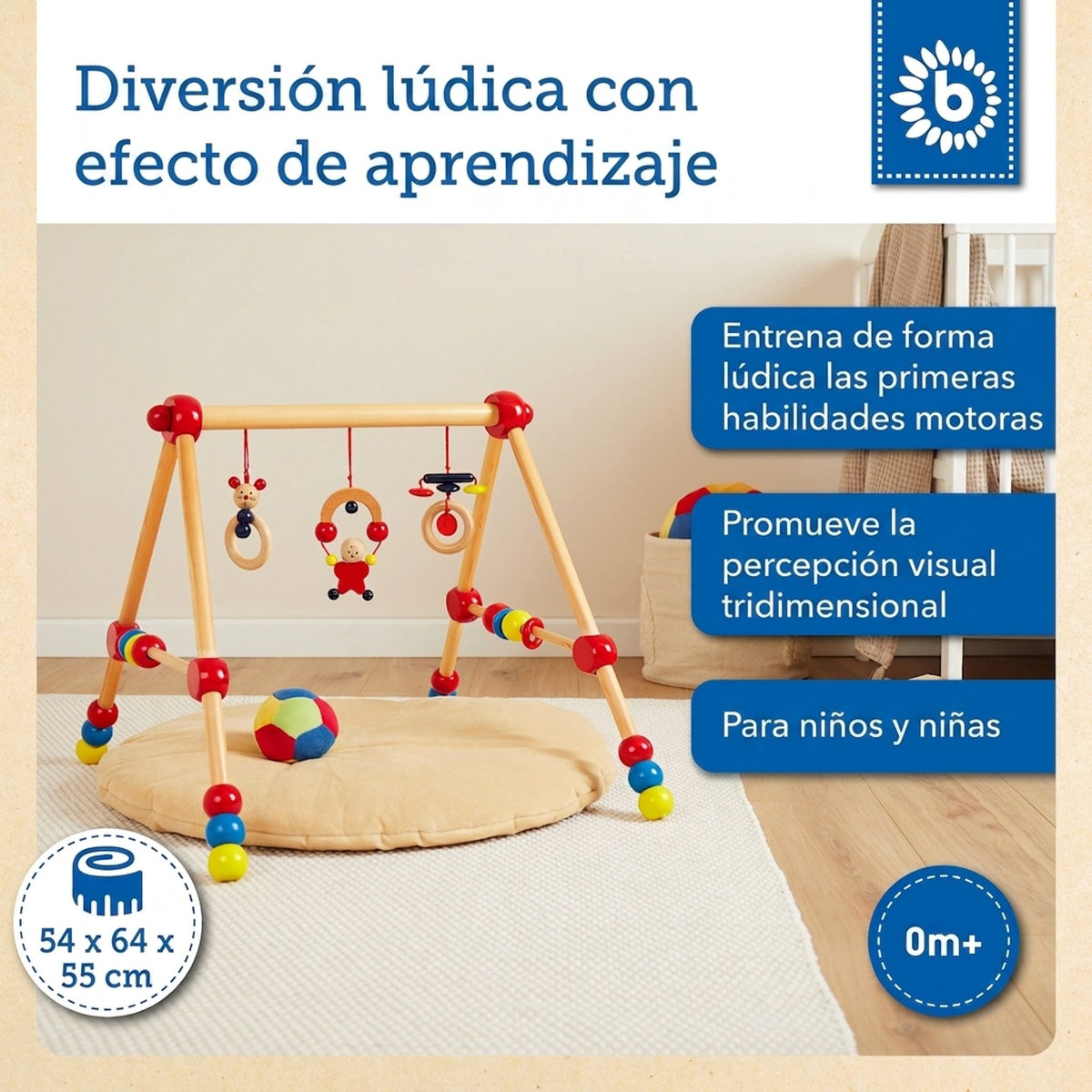 Spielbogen Gymnast - höhenverstellbar - ES Infographic