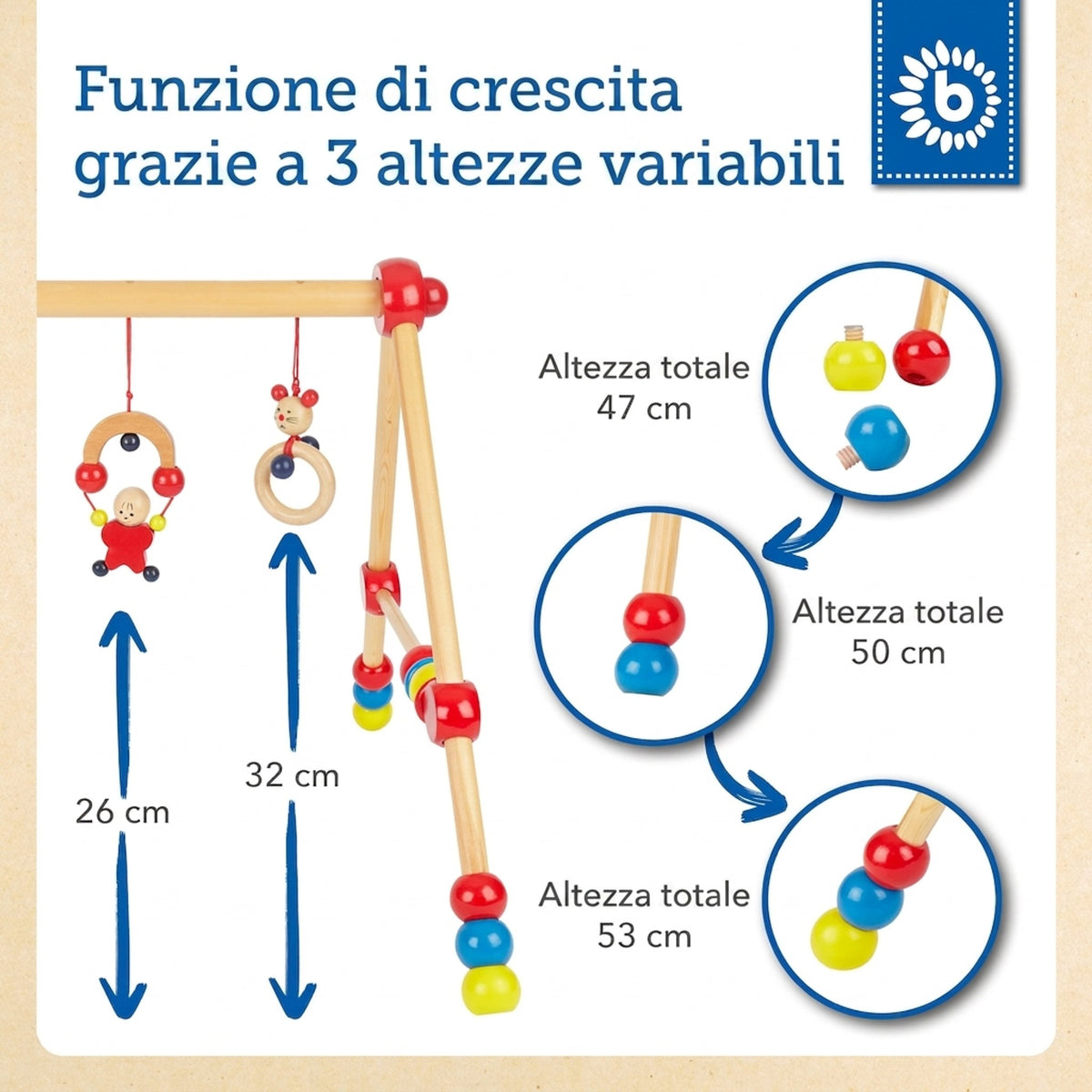 Spielbogen Gymnast - h��henverstellbar - IT Infographic