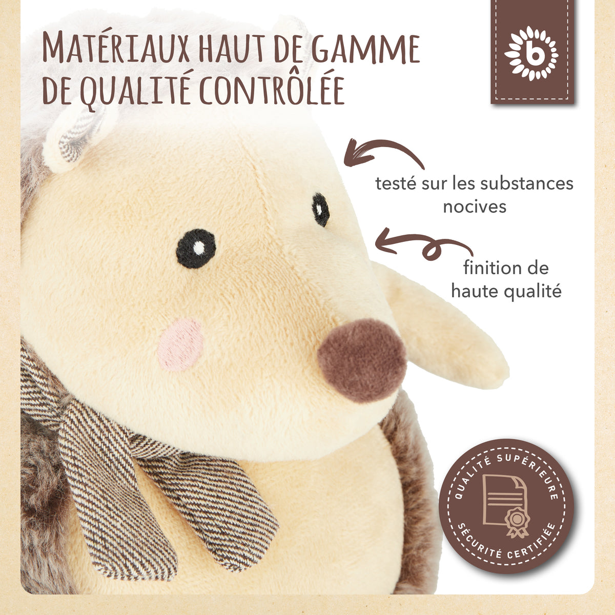 Spielfigur Igel Piksi - FR Infographic