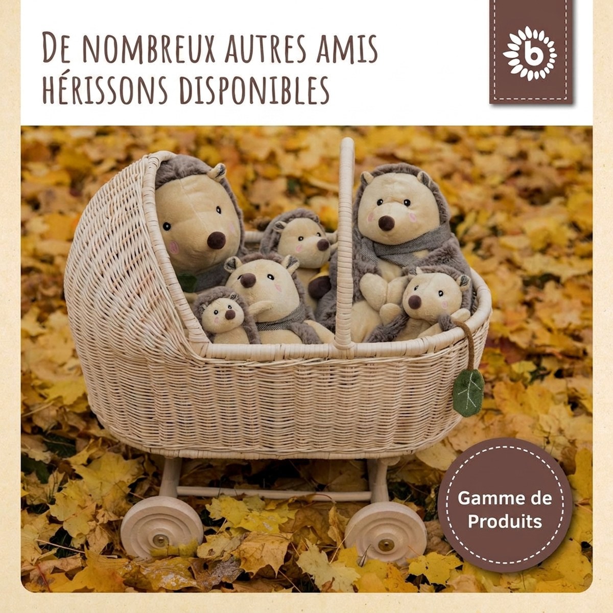 Spielfigur Igel Piksi mit Rassel - FR Infographic