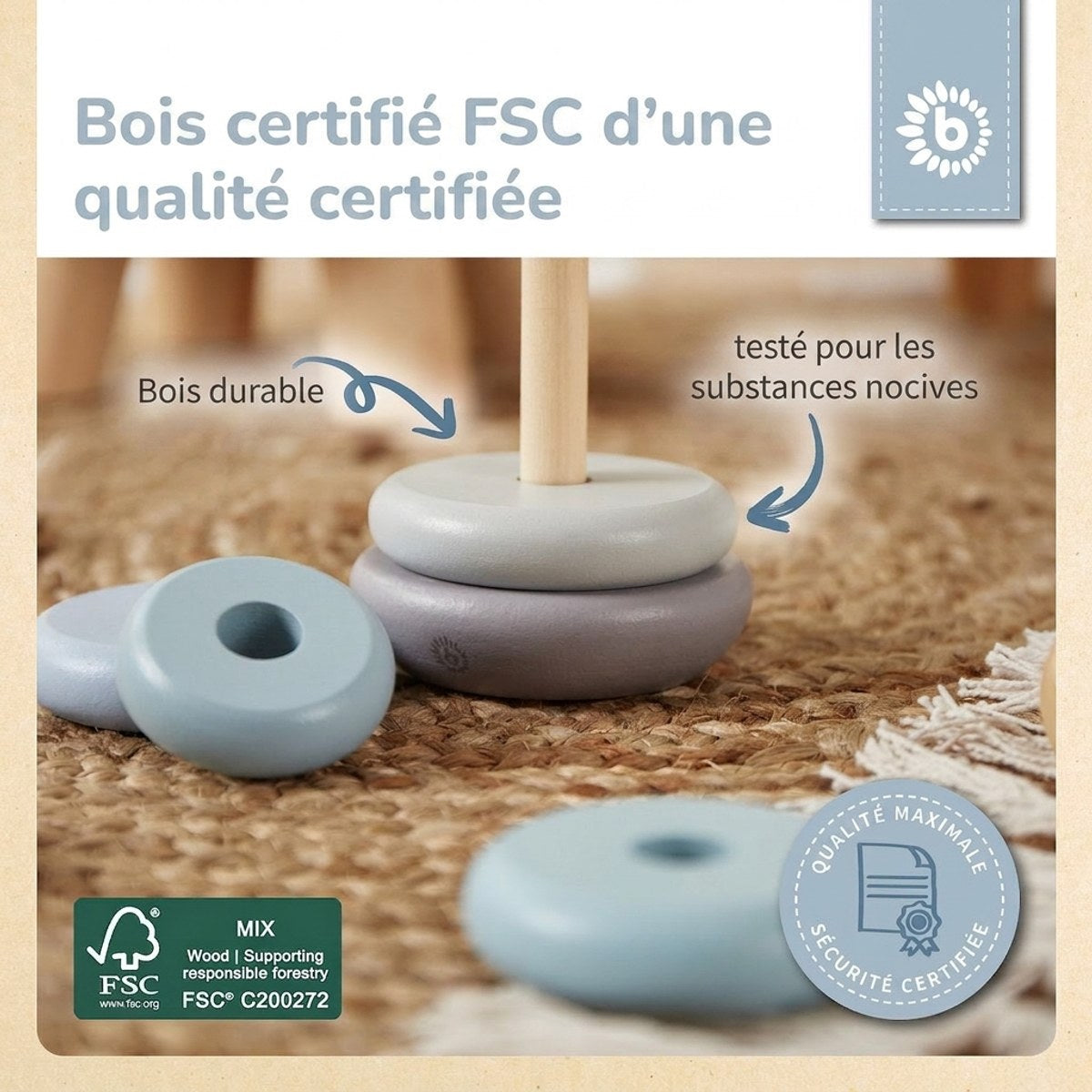 Stapelturm Hazy FSC® - FR Infographic
