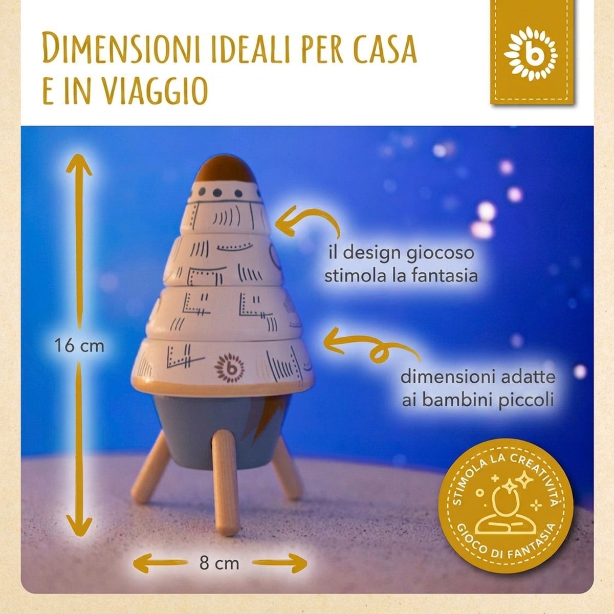 Rakete Stapelturm - IT Infographic