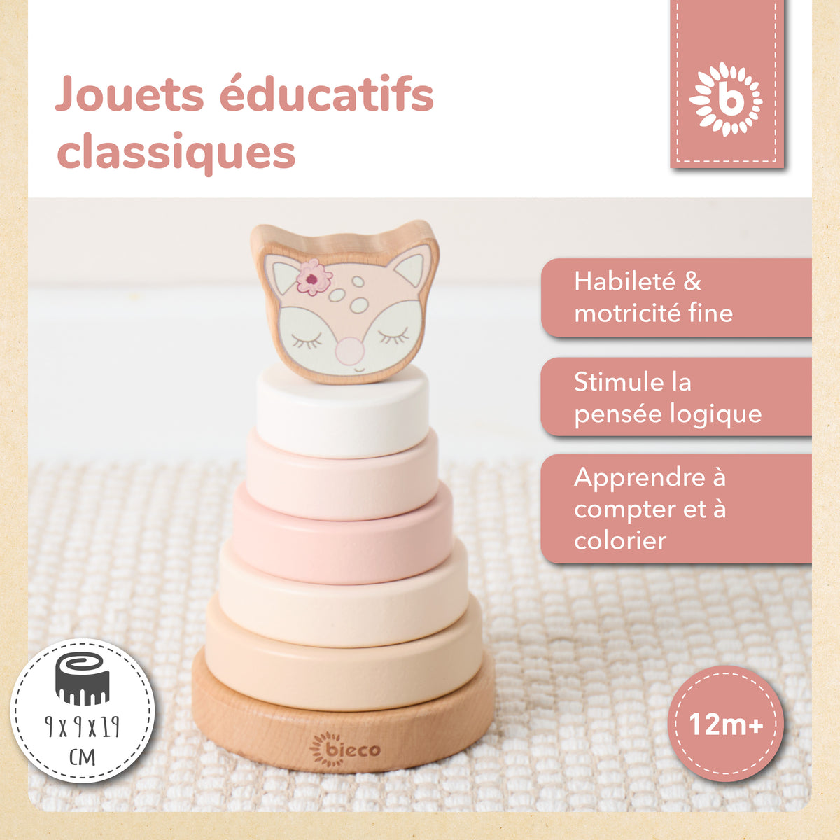 STAPELTURM REH ELLA FSC® - FR Infographic