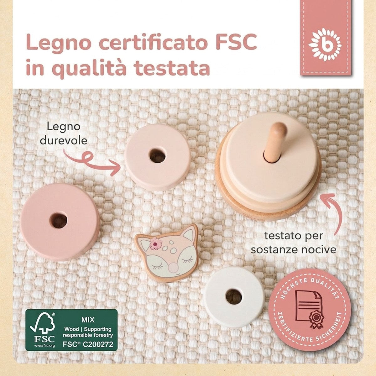STAPELTURM REH ELLA FSC® - IT Infographic
