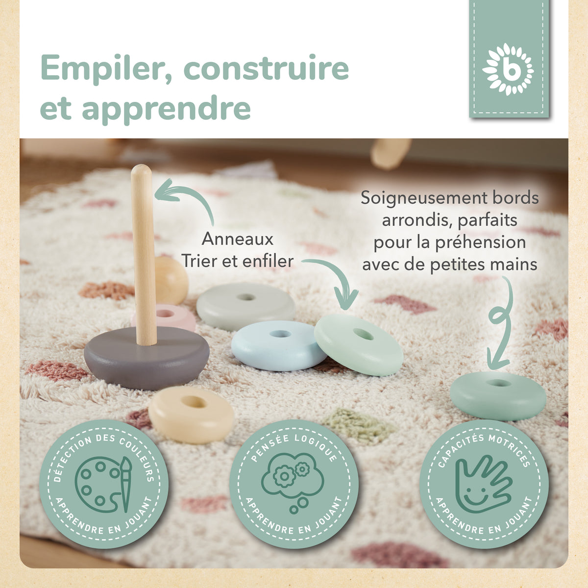 Stapelturm rose FSC® - FR Infographic