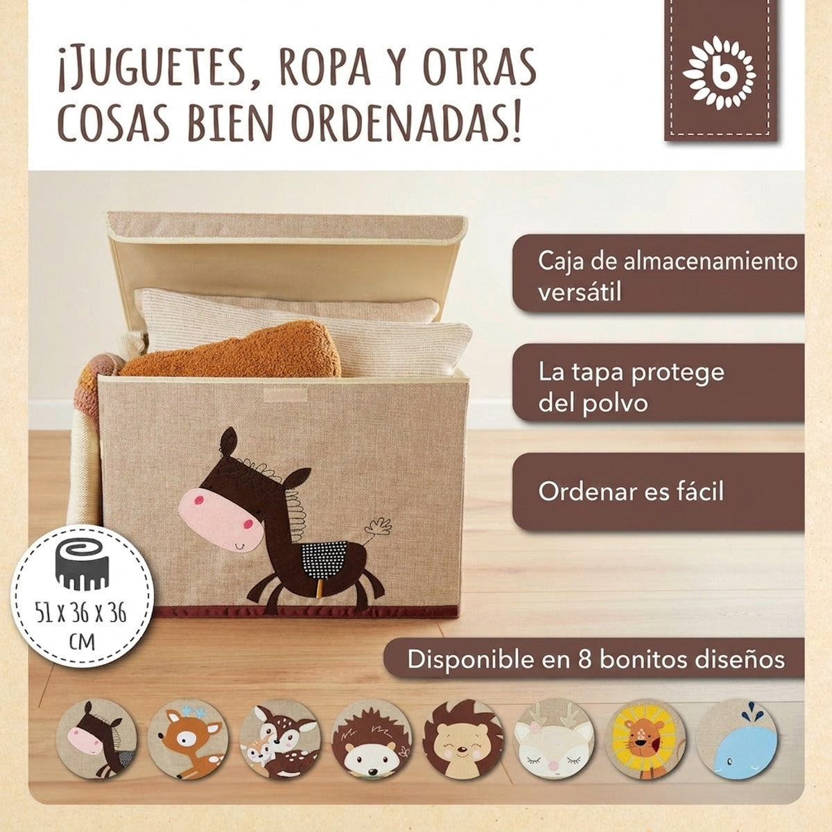 Aufbewahrungsbox Esel mit Deckel - ES Infographic