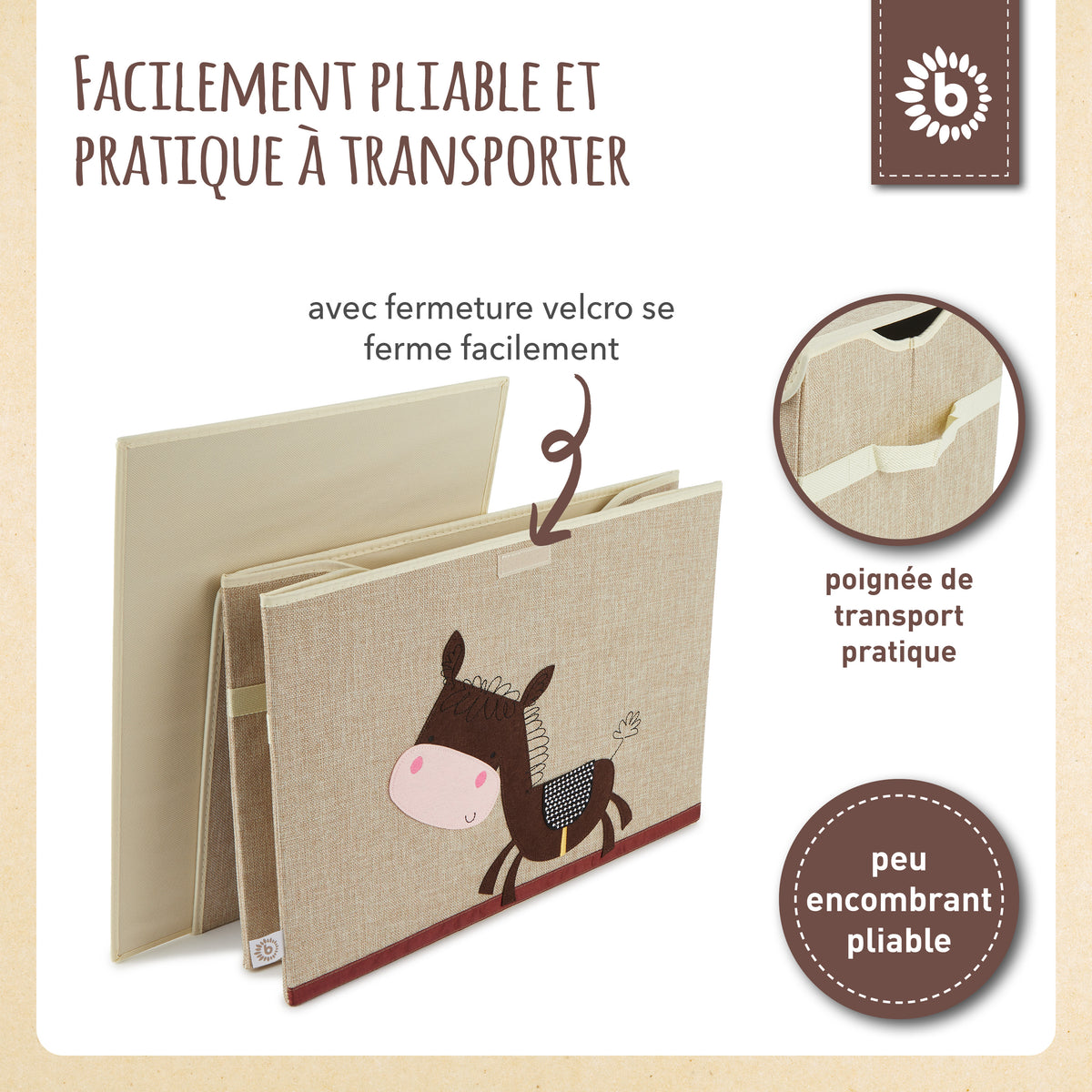 Aufbewahrungsbox Esel mit Deckel - FR Infographic
