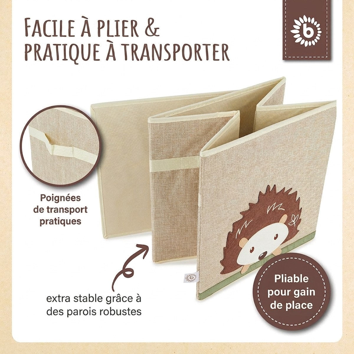 Aufbewahrungsbox Igel - FR Infographic