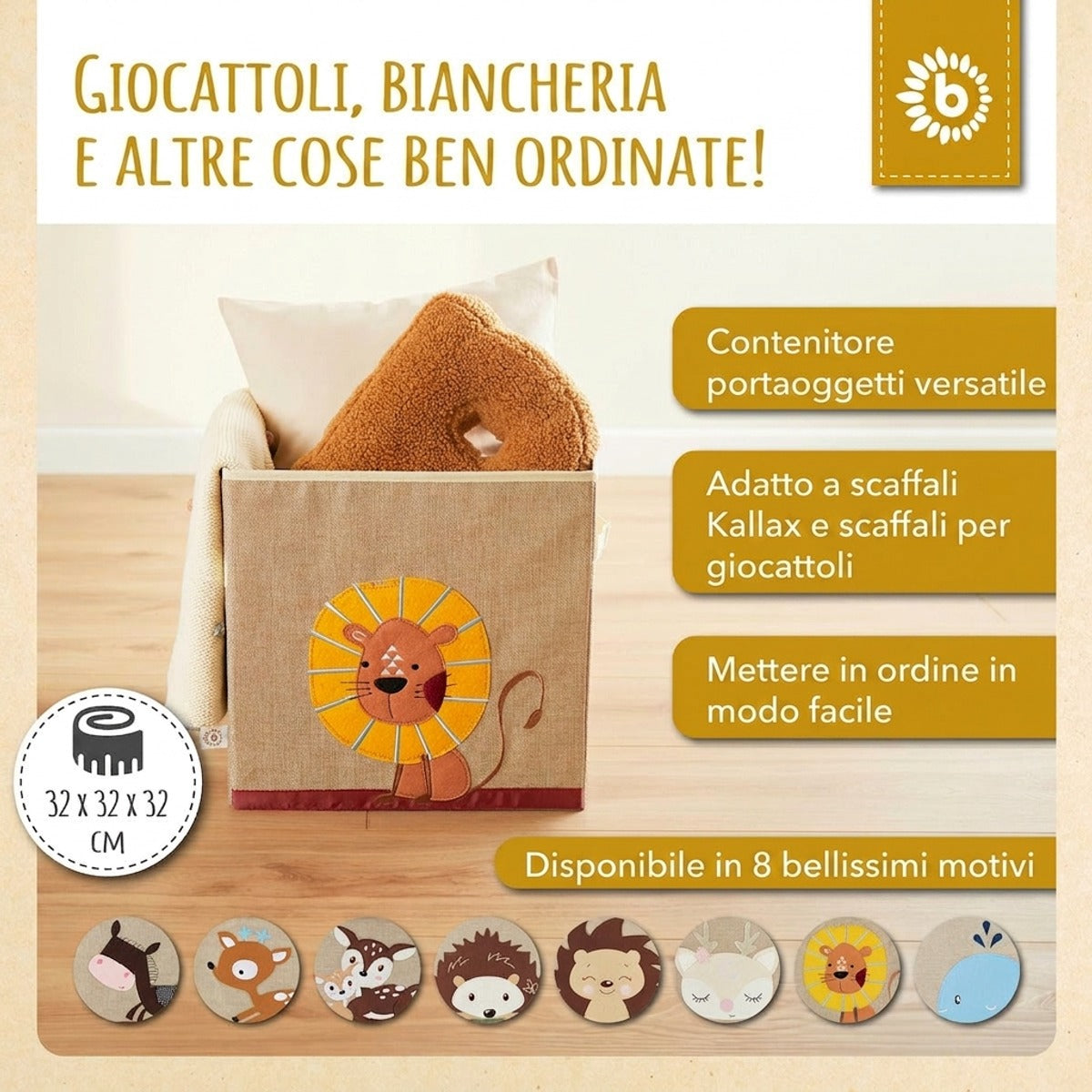 Aufbewahrungsbox Löwe - IT Infographic