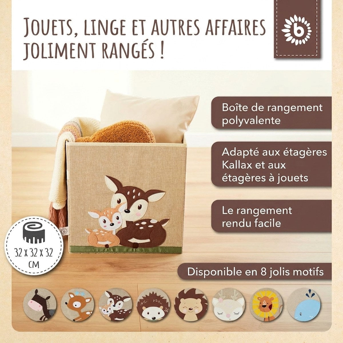 Aufbewahrungsbox Rehe - FR Infographic