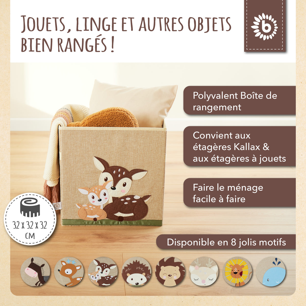 Aufbewahrungsbox Rehe - FR Infographic